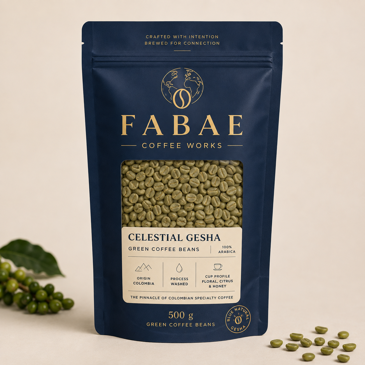 Fabae Celestial Gesha- Blue Natural - Image 3